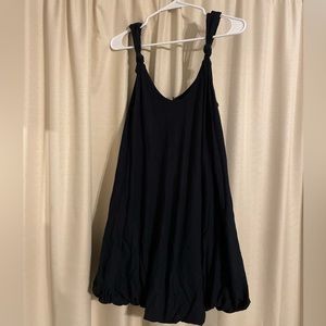Cozy double fabric H&M bubble navy dress